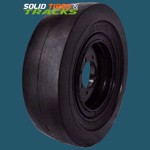12-16.5 Smooth Solid Skid Steer Tires - Severe Duty